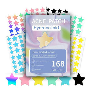 Colorful Star Pimple Patches 168-Piece