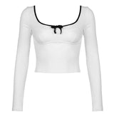 Coquette Aesthetic Long Sleeve Top