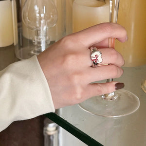 Coquette Heart-Shaped Ring