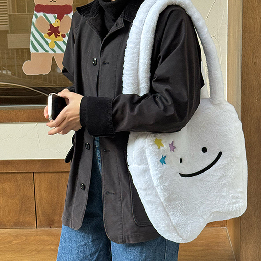 Cute Tooth Plush Tote