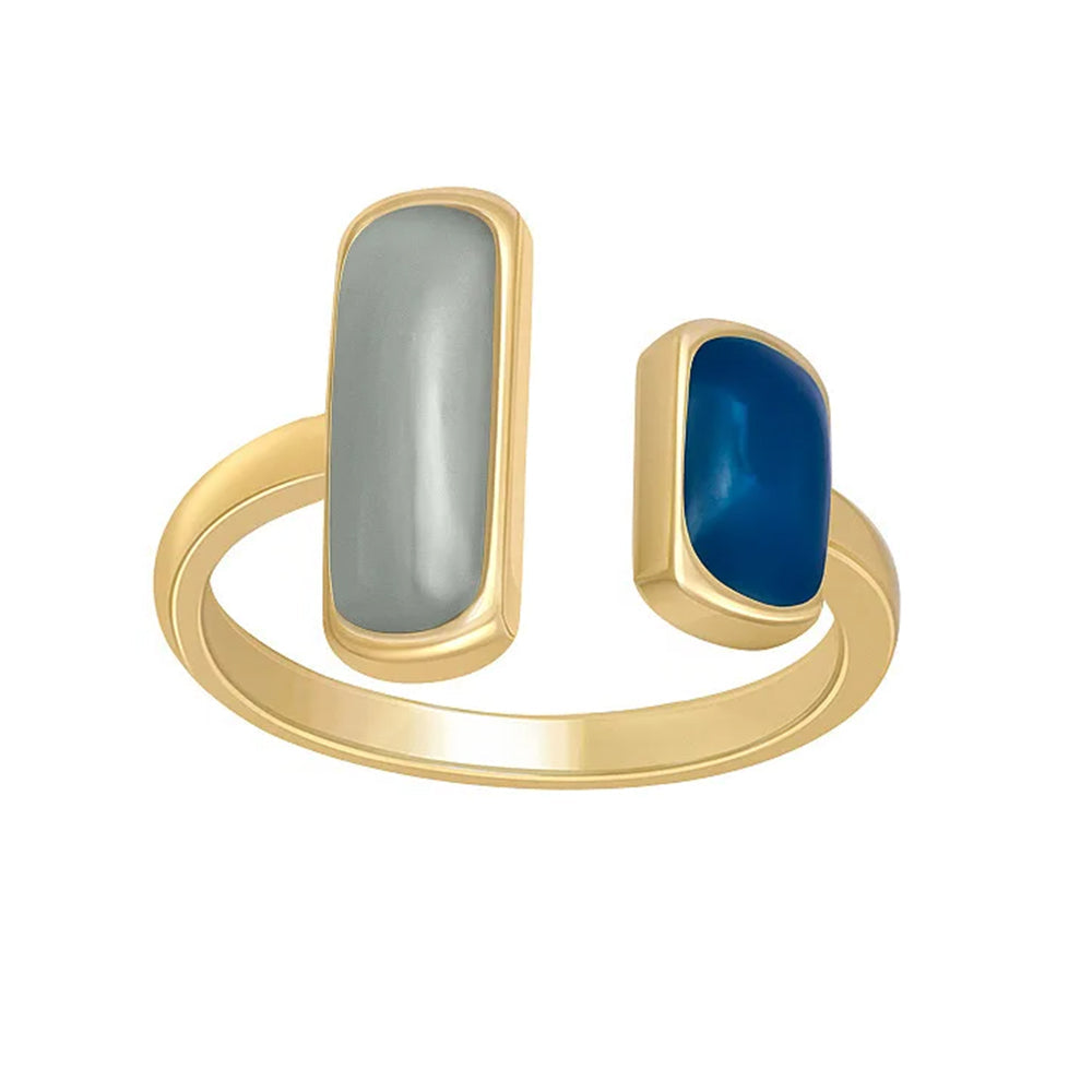 Double Stone Aesthetic Ring