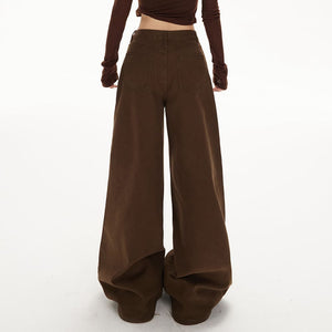 Downtown Girl Brown Baggy Pants