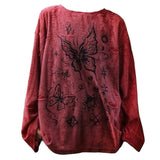 Fairycore Aesthetic Butterfly Print Top