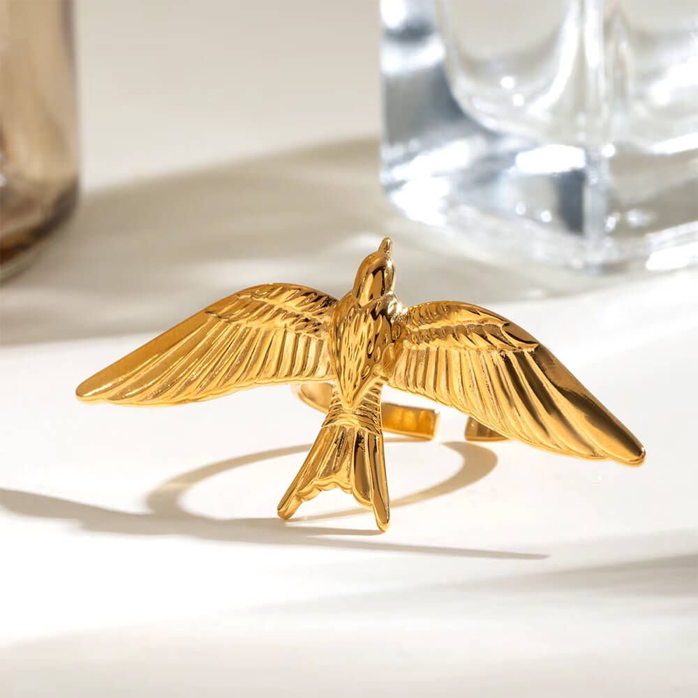 Flying Bird Aesthetic Ring