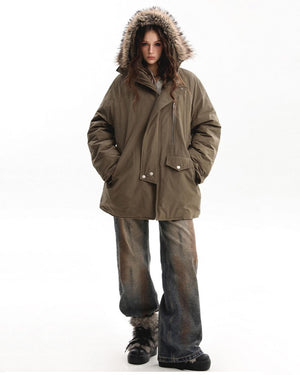 Bad Reputation Fur Trim Parka