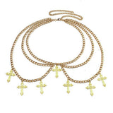 Gothic Cross Layered Chain Belt