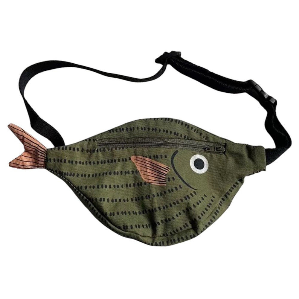 Green Fish Waist Bag