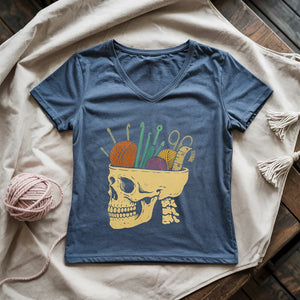 Murder Yarn Lady V-neck