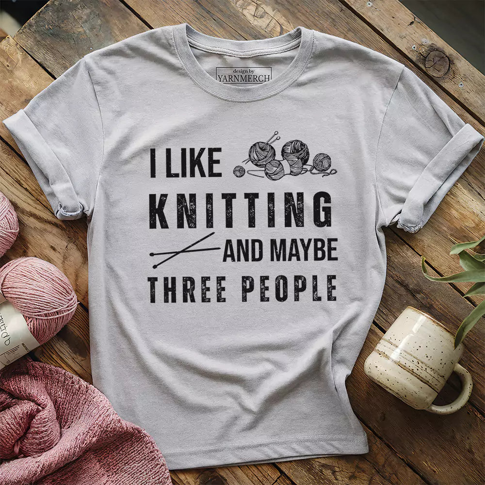 Knitting & 3 People t-shirt