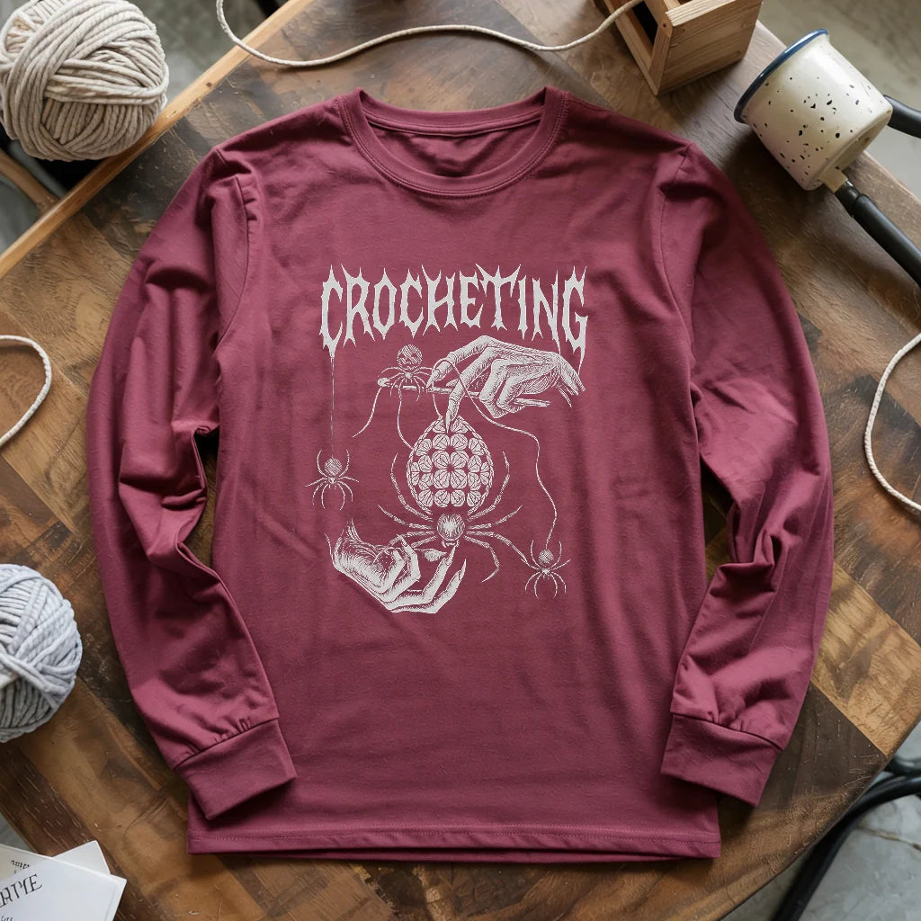 Gothic Crocheter Long Sleeve T-shirt