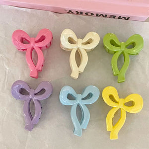 Mini Bow Hair Claw Clip