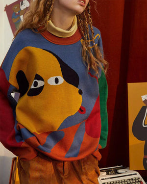 Oversized Hungry Dog Sweater