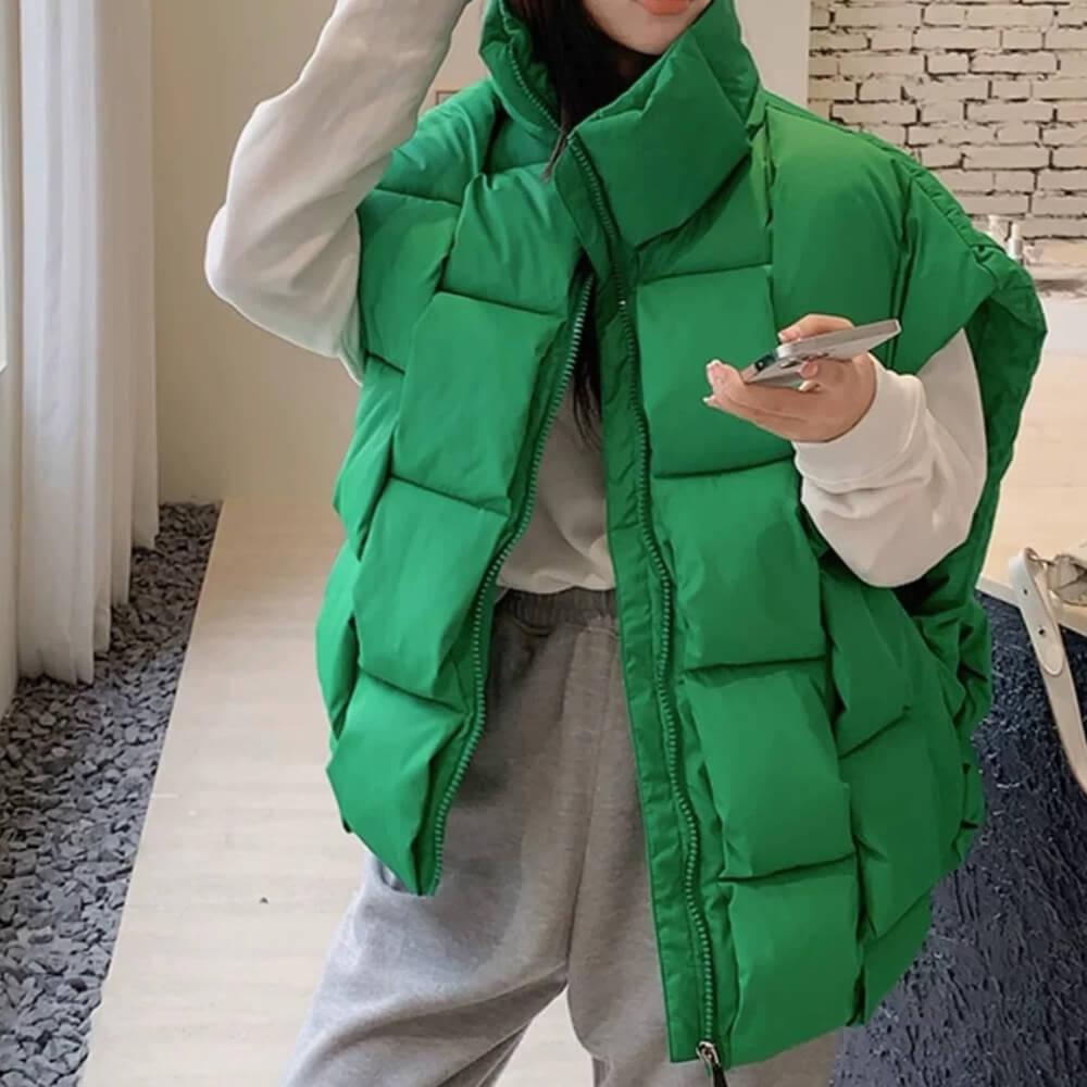 Vacay Mode Oversized Puffer Vest