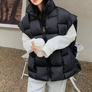 Vacay Mode Oversized Puffer Vest
