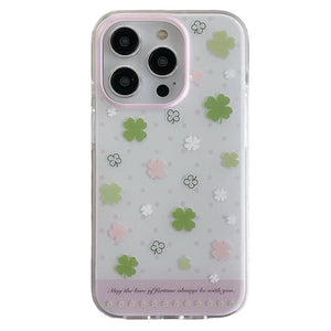 Pastel Aesthetic Clover iPhone Case