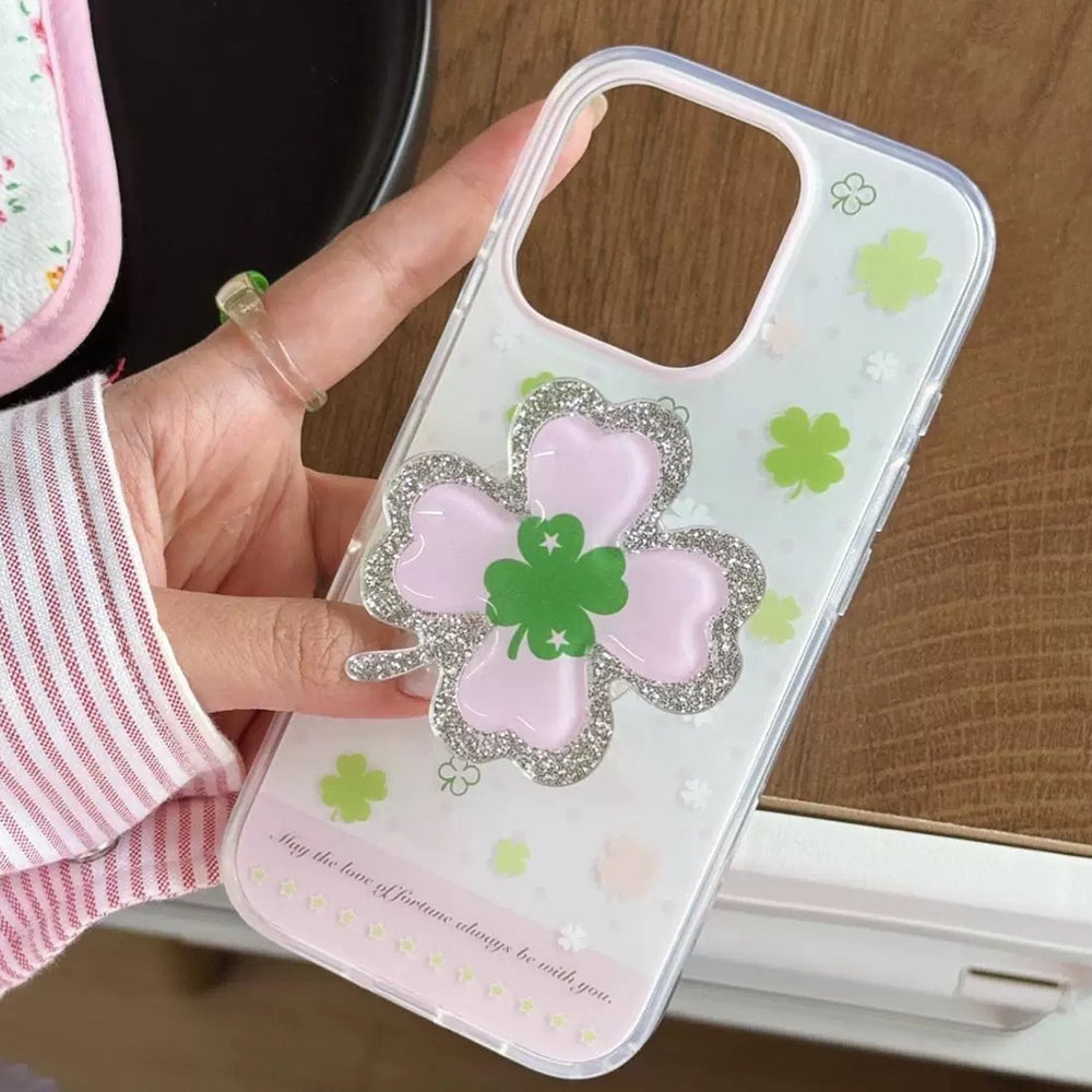 Pastel Aesthetic Clover iPhone Case
