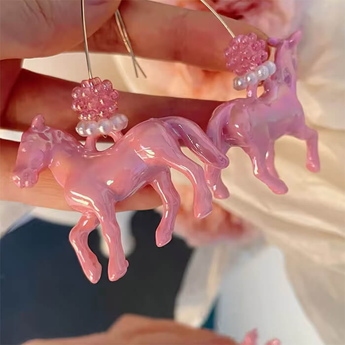 Pastel Horse Earrings