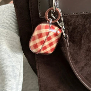 Preppy Style Plaid Airpods Case