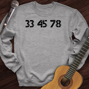 33-45-78 RPM Turntable Crewneck