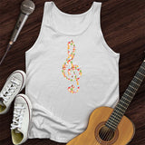 Christmas Treble Clef Tank Top