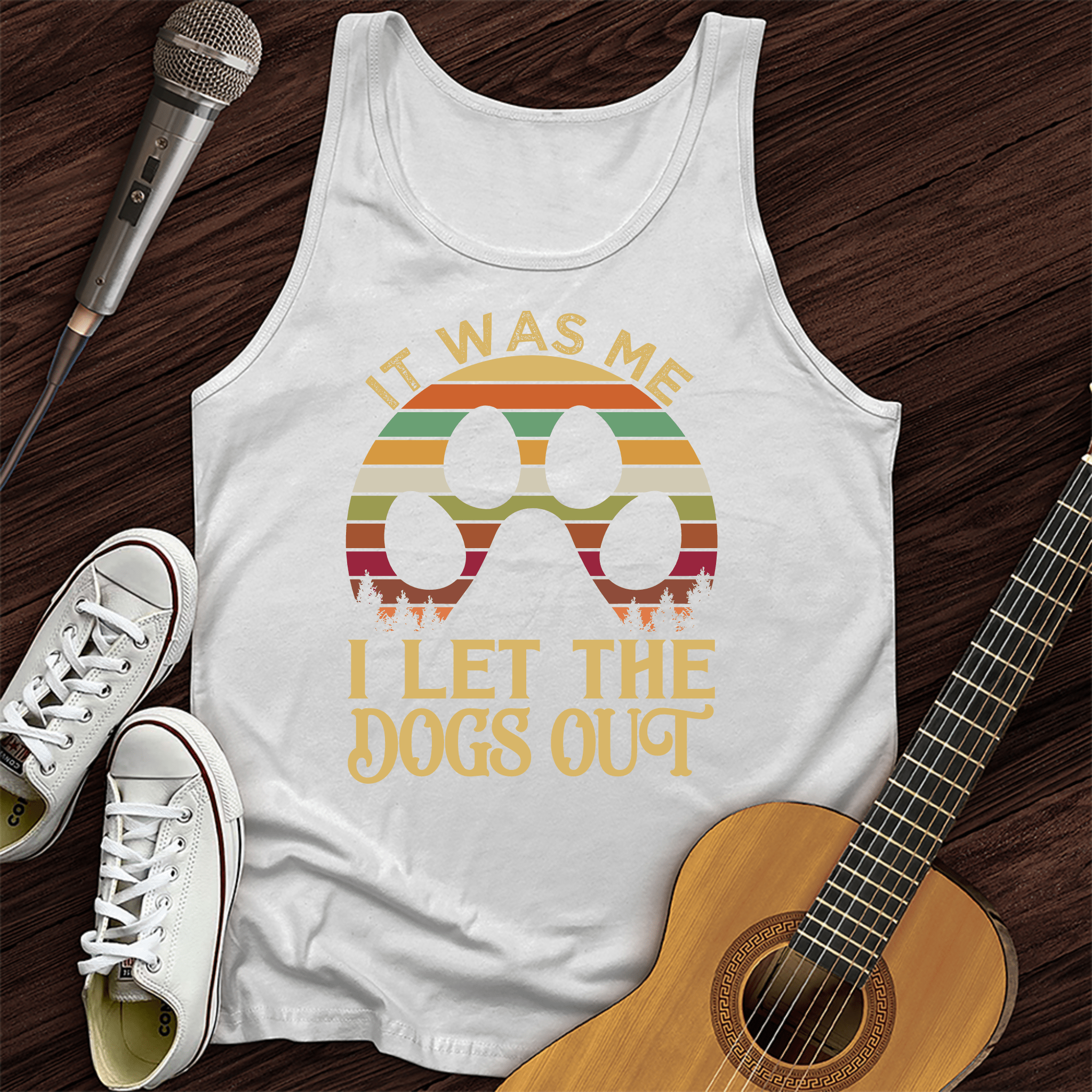 I Let The Dogs Out Tank Top
