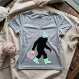 Bigfoot Lady V-neck