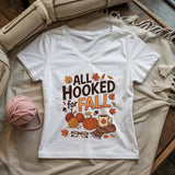 Hooked For Fall Lady V-neck