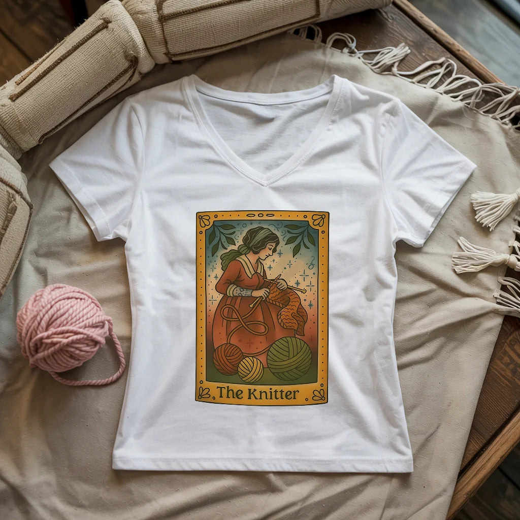 Knit Witch Lady V-neck