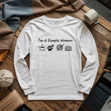 Simple Crocheter Long Sleeve T-shirt