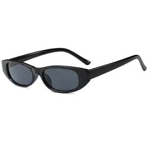 Y2K Skinny Oval Sunglasses