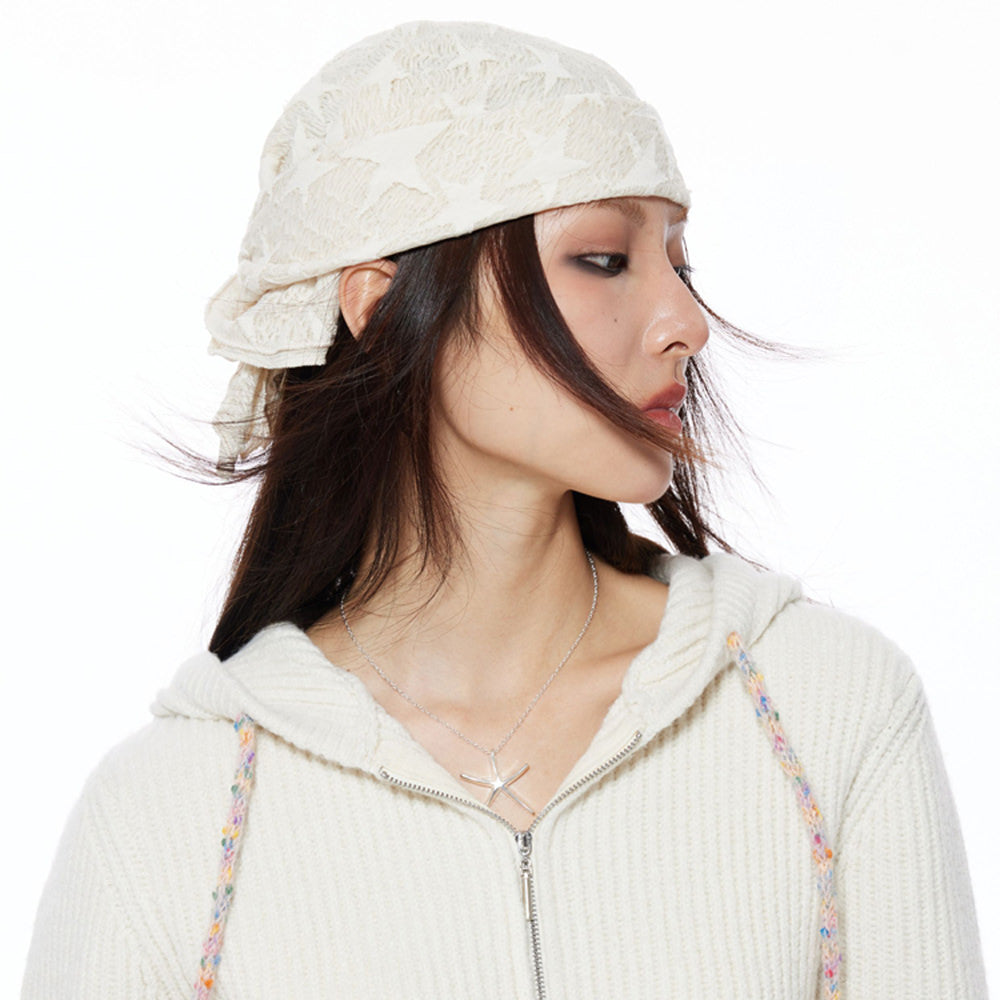 Y2K Star Print Bandana Headscarf