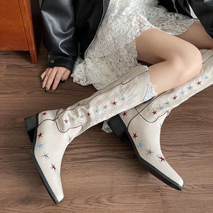 Y2K Western Star Boots